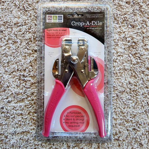 We R Memory Keepers Crop-A-Dile Eyelet and Snap Punch Tool - Picture 1 of 2